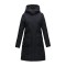 Fall And Winter Women Hooded Zipper Down Jacket Fashion Loose Parka Storm-Ready Long Knee Length Duck Down Jacket