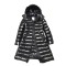 Hot Sale Women Winter Long Black Down Jacket Removable Hood Puffer Windbreaker Warm Bubble Coat