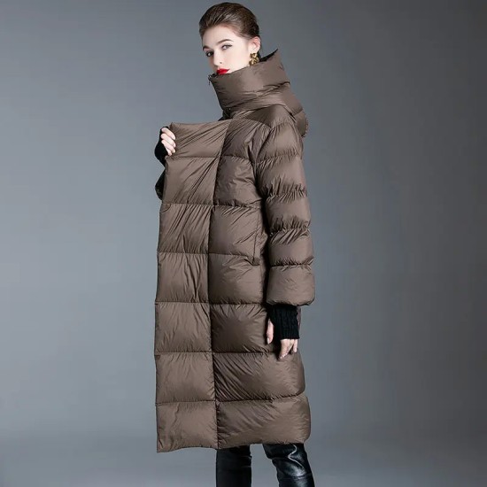 High Quality Winter Hooded Long Puffer Outdoor Clothing Thick Warm Women's Down Coats