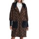 Pockets Knitted Casual Long Sleeve Faux Fur Warm Coat For Ladies