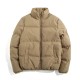 High Quality Bubble Jacket Solid Color Stand Collar Zipper Front Closure Winter Warm Puffer Outerwear For Women