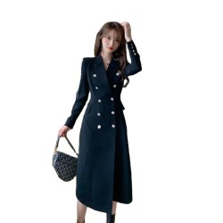 New Mid-length Windbreaker Double Breasted Trench Coat Women One Piece Of Casual Women's Coat