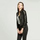 Women Leather Jackets Motorcycle Clothing PU Leather Coat