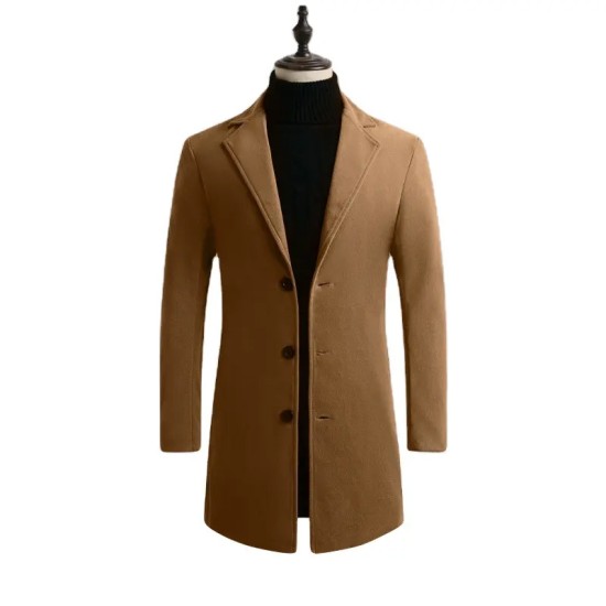 New Style Hot Selling Spring And Autumn Long Fashion Men's Trench Coat Slim Fit Overcoat New Casual Coat Jacket For Men