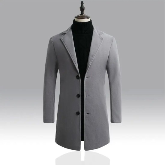 New Style Hot Selling Spring And Autumn Long Fashion Men's Trench Coat Slim Fit Overcoat New Casual Coat Jacket For Men