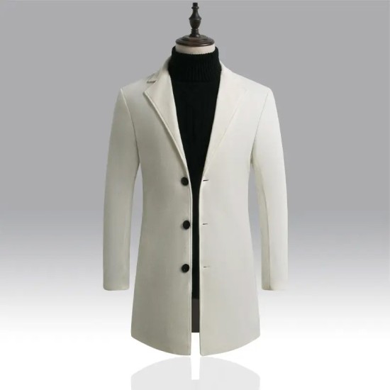 New Style Hot Selling Spring And Autumn Long Fashion Men's Trench Coat Slim Fit Overcoat New Casual Coat Jacket For Men