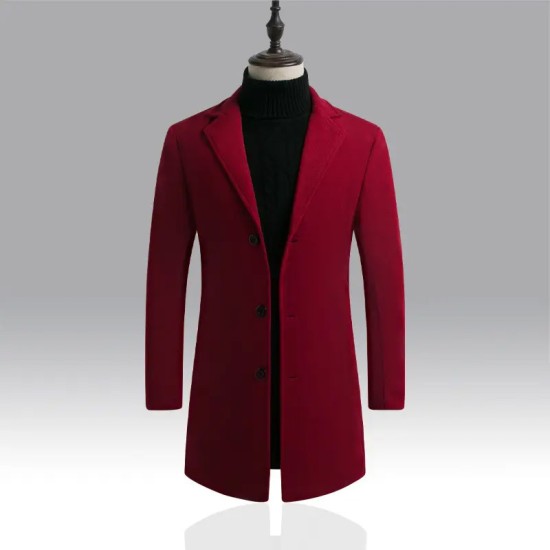 New Style Hot Selling Spring And Autumn Long Fashion Men's Trench Coat Slim Fit Overcoat New Casual Coat Jacket For Men