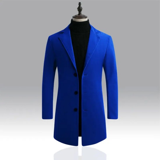 New Style Hot Selling Spring And Autumn Long Fashion Men's Trench Coat Slim Fit Overcoat New Casual Coat Jacket For Men