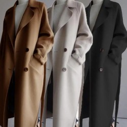 Thick Trench Fast Shipping Long Elegant Custom Wool Winter Plus Size Women Coats