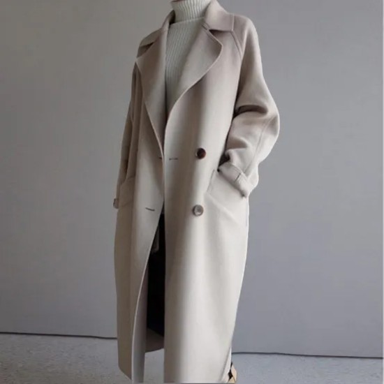 Thick Trench Fast Shipping Long Elegant Custom Wool Winter Plus Size Women Coats