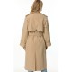 Modest Metallic Customized Trench Long Over Winter Plus Size Women Coats